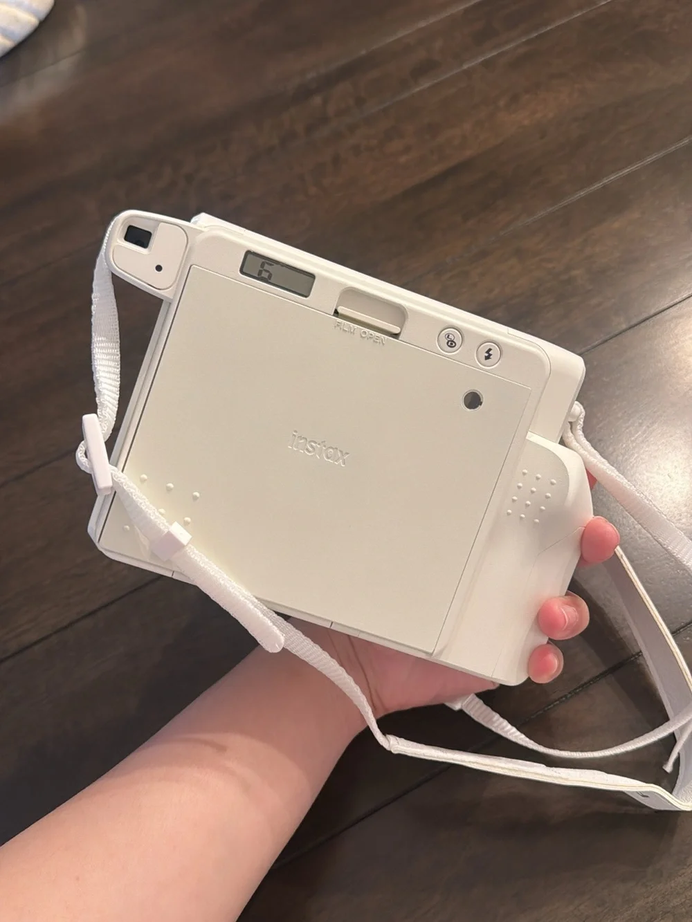 Instax Wide 300 Instant Camera - White with Rose Gold Ring